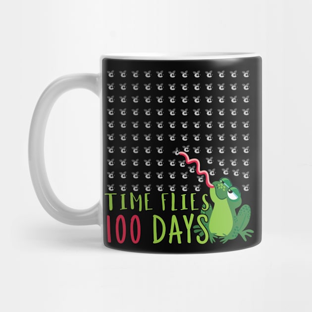 Days Of School 100th Day Flies Frog by CrissWild